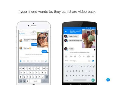 Los vídeos instantáneos llegan a Facebook Messenger para “video chatear” con tus amigos