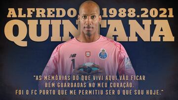 El FC Porto quiso rendir homenaje a su portero del equipo de balonmano Alfredo Quintana, fallecido este viernes a los 32 años.