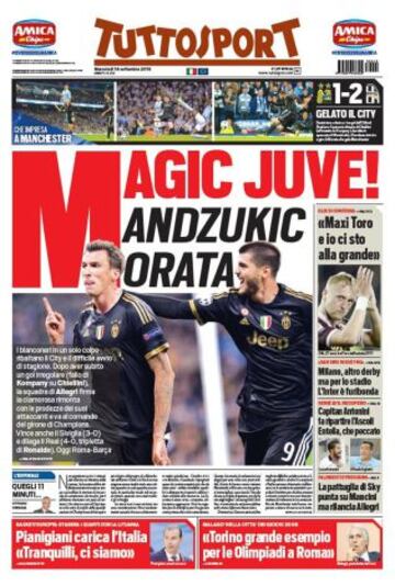 Portadas de la prensa deportiva