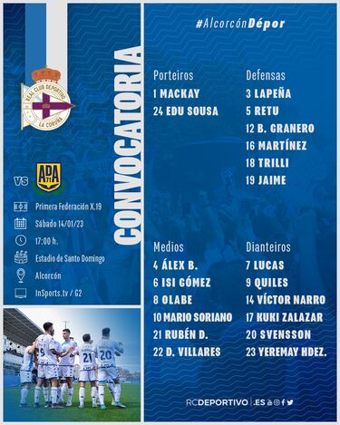 Retu, en la lista ante el Alcorcón a la espera de concretar su salida