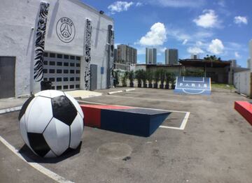 The store is located in the Wynwood neighbourhood of the city and features limited edition PSG branded products such as skateboards, headphones and sneakers.