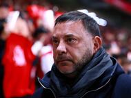 Soccer Football - Liga MX - Quarter Final - Second Leg - Toluca v Juarez - Estadio Nemsio Diez, Toluca, Mexico - November 29, 2025 Toluca coach Antonio Mohamed before the match REUTERS/Eloisa Sanchez