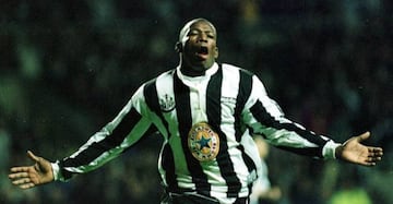 Asprilla in his Newcastle United days