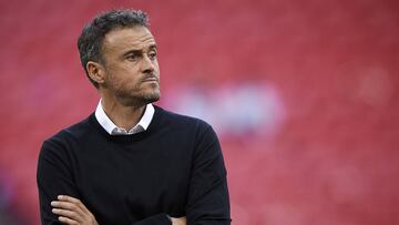 LONDON, ENGLAND - SEPTEMBER 08: Spain manager, Luis Enrique looks on prior the UEFA Nations League A group four match between England and Spain at Wembley Stadium on September 8, 2018 in London, United Kingdom. (Photo by Quality Sport Images/Getty Image