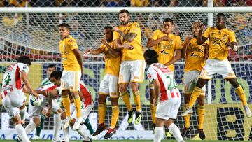 Necaxa – Tigres (1-1): Resumen del partido y goles