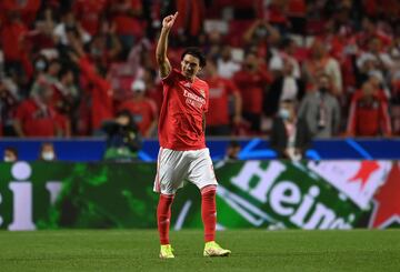 1-0. Darwin Núñez celebra el primer gol.