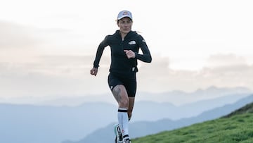 Fernanda Maciel corriendo por los Pirineos