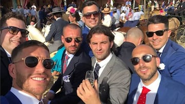 Sergio Ramos se pasea por la Feria de Abril