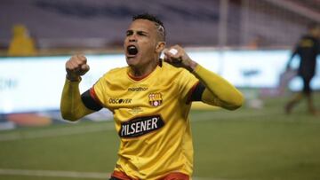 Jonatan Alvez en un partido del Barcelona S.C. en Ecuador