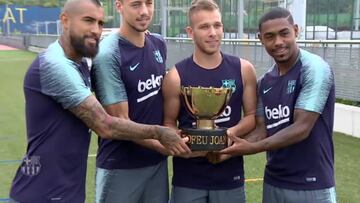 Último entrenamiento antes del Barça del Gamper