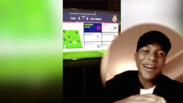 Mbappé le mete cinco al Madrid en el FIFA... ojo a la reacción