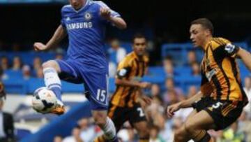 De Bruyne controla un balón ante el Hull City.