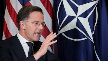 NATO Secretary General Mark Rutte speaks during a bilateral meeting with U.S. President Donald Trump (not pictured) at the World Economic Forum (WEF) in Davos, Switzerland, January 21, 2026. REUTERS/Jonathan Ernst