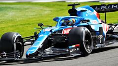 Fernando Alonso (Alpine A521). Silverstone, Gran Breta&ntilde;a. F1 2021.