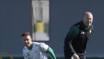 Pepe Mel en el entrenamiento