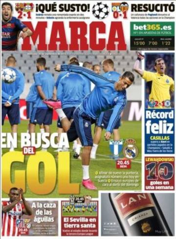 Portadas de la prensa deportiva