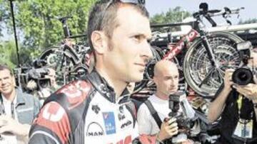 <b>DURO GOLPE. </b>El italiano Ivan Basso, del CSC, uno de los apartados de la carrera francesa.