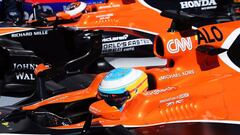 Alonso y Vandoorne con el McLaren en Hungr&iacute;a.