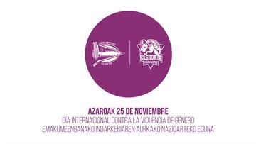 Video del Deportivo Alavés y el Saski Baskonia en el Día Internacional contra la Violencia de Género.