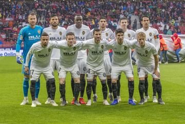 Once inicial del Valencia 