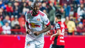 Bradley Wright-Phillips, del New York Red Bull, en el partido ante los Xolos en la Concachampions.