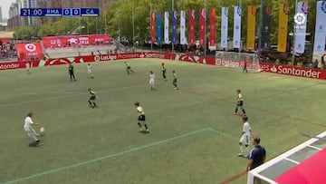 Primer gol del Madrid en LaLiga Promises y ojo que va a ser muy difícil superarlo en belleza...