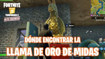 Desafío de Fortnite: ¿dónde está la llama de oro de Midas?