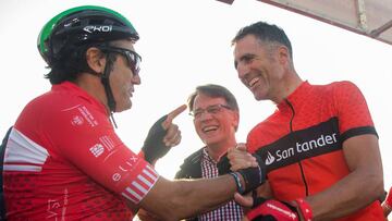 Casi 2.000 ciclistas acompa?an a Indurain y Chiappucci en Valencia