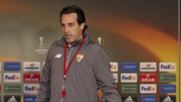 Unay Emery, en rueda de prensa.