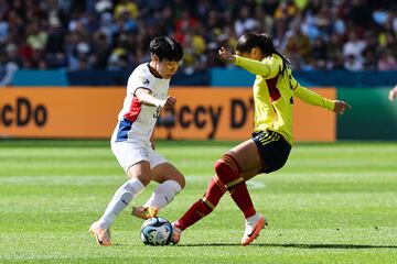 Mira las mejores imágenes del debut de la Selección Colombia en el Mundial Femenino de Australia y Nueva Zelanda ante Corea del Sur.