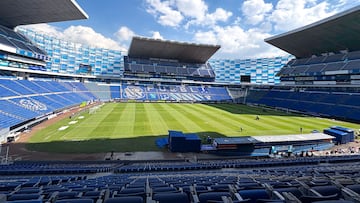 General View Stadium during the 2nd round match between Cruz Azul and Atlas as part of the Liga BBVA MX, Torneo Clausura 2026 at Cuauhtemoc Stadium, on January 14, 2026 in Puebla, Mexico.