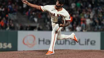 Lights went out in Oracle Park to introduce Camilo Doval, who just at that moment was throwing his final warmup fastball pitch directly at Alex Burg.