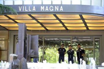 Hotel Villamagna donde se hospeda Raúl y su equipo Al-Sadd.