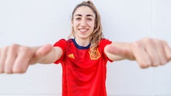 Olga Carmona, con la Selecci&oacute;n espa&ntilde;ola de f&uacute;tbol femenino.