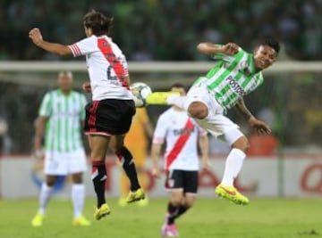 Atlético Nacional y River Plate igualaron 1-1 en la primera final de la Copa Sudamericana. 