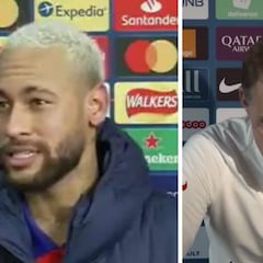 La reacción de Tüchel cuando le preguntaron por la 'bomba' que lanzó Neymar sobre Messi