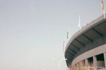 Un costado del Estadio Nacional.