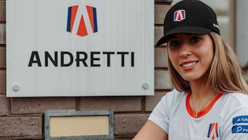 Nerea Martí, con los colores del equipo Andretti de Fórmula E.