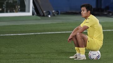 Takefusa Kubo of Villarreal during the La Liga Santader match between Villarreal CF and Real Madrid at Estadio de la Ceramica on November 21, 2020 in Villareal, Spain. (Photo by Jose Breton/Pics Action/NurPhoto via Getty Images)
 PUBLICADA 26/11/20 NA MA3