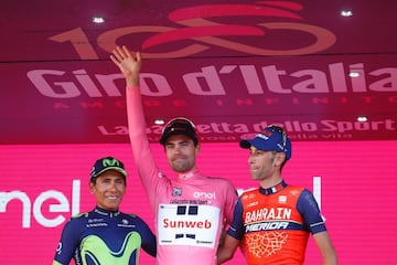 El colombiano terminó segundo en el Giro 2017, detrás de Tom Dumoulin. Sexto podio para Quintana en las grandes del ciclismo.