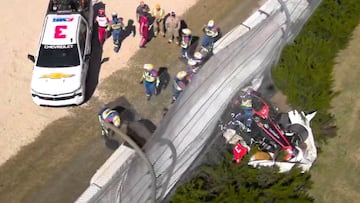 Accidente de Scott McLaughlin en la IndyCar.