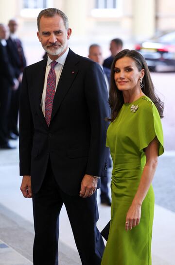 Felipe VI y Letizia en el palacio de Buckingham.