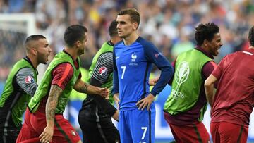 Griezmann en la final de la Eurocopa. 