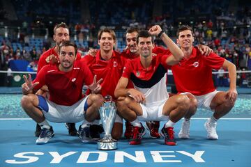 La selección de Serbia se ha convertido en el primer país campeón de la ATP Cup. El partido de dobles acabó 6-3 y 6-4 para Djokovic y Troicki sobre Feliciano López y Pablo Carreño en el tercer punto.