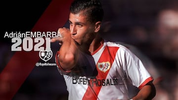 Adri&aacute;n Embarba, jugador del Rayo Vallecano. 