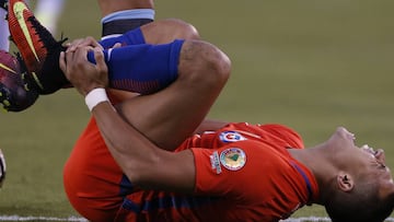 Así quedó el tobillo de Alexis Sánchez tras la final