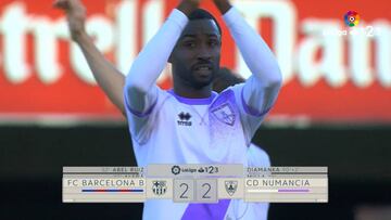 Resumen y goles del Barça B 2 - Numancia 2 de la Liga 1|2|3