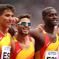 El 4x400 de España deslumbra y llega a la tercera final mundial