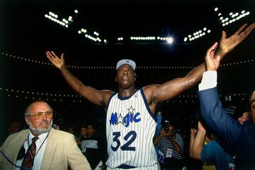 Shaquille O'Neal fue elegido en el primer puesto de la primera ronda del draft en 1992 por Orlando Magic. Allí pasaría los primeros años de su carrera hasta fichar por Los Angeles Lakers en 1996.