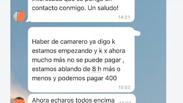 Un empresario ofrece 400 euros por ocho horas: ¡°Ahora echaos todos encima¡±